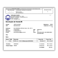 Imagem da tela Devoluções